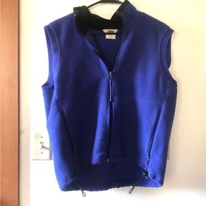 Vintage 90s REI blue fleece zip-up vest. Mens medium